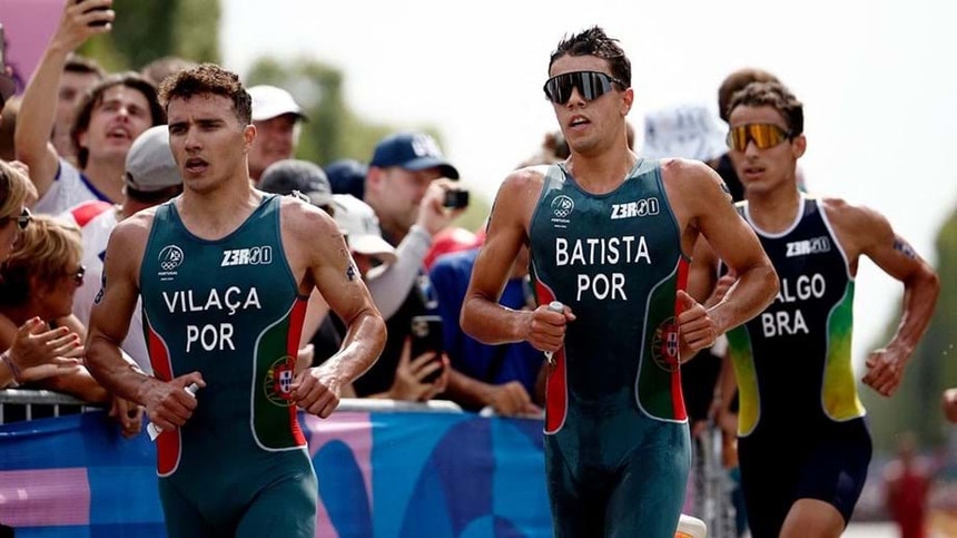 Ricardo Baptista e Vasco Vilaça brilhantes na prova do triatlo
