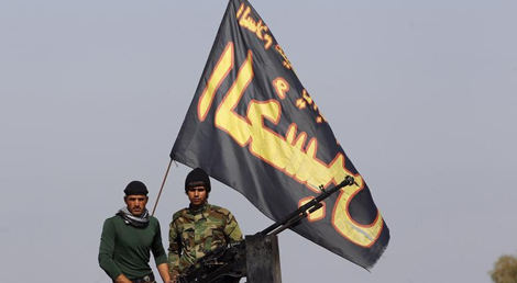 Milicias xiitas iraquianas na ofensiva para reconquistar Tikrit ao Estado Isl&acirc;mico a 2 de mar&ccedil;o de 2015 (Reuters)