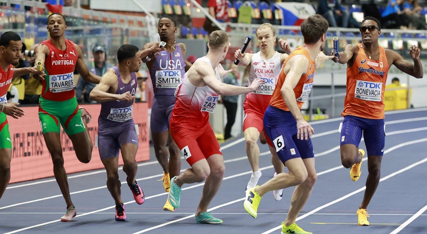 Imagem de Atletismo/Mundiais: Portugal melhora recorde nos 4x400 metros masculinos