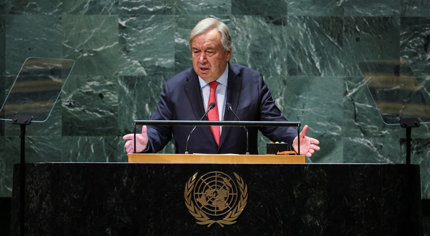 O SGNU, António Guterres, discursa na 78ª Sessão da Assembleia Geral da ONU em Nova Iorque, EUA, a 19 de setembro 

