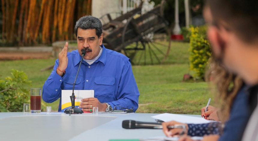 Nicolás Maduro, em caracas, num encontro da juventude socialista venezuelana, a 23 de junho de 2020
