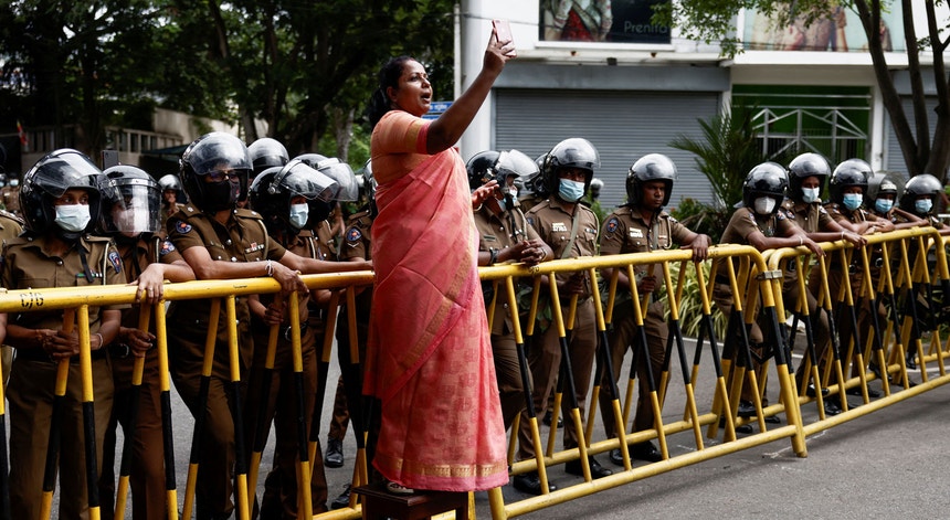Protestos contra o Governo no Sri Lanka
