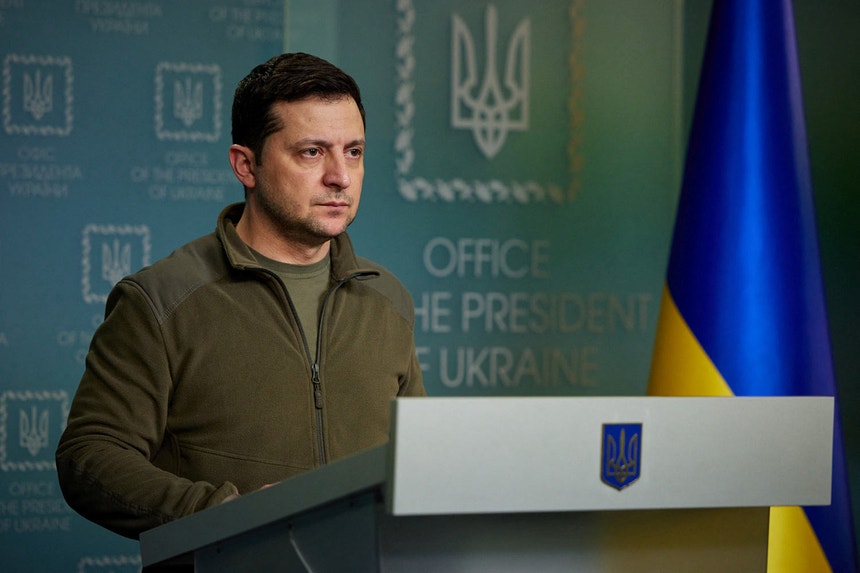 Der ukrainische Präsident fordert eine baldige EU-Mitgliedschaft
