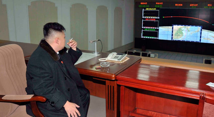 Kim Jong Un num centro de comando militar: Foto: Reuters/KCNA