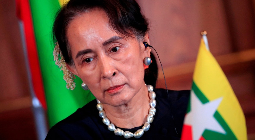 Aung San Suu Kyi no Japão em 2018
