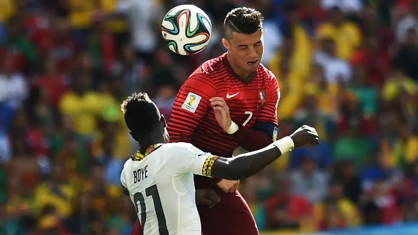 Em 2014 Portugal ultrapassou o Gana com uma vitória por 2-1
