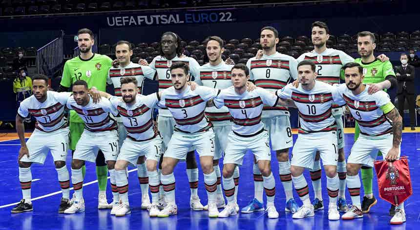 Portugal vence Ucrânia e confirma vitória no grupo A do Euro2022 de futsal