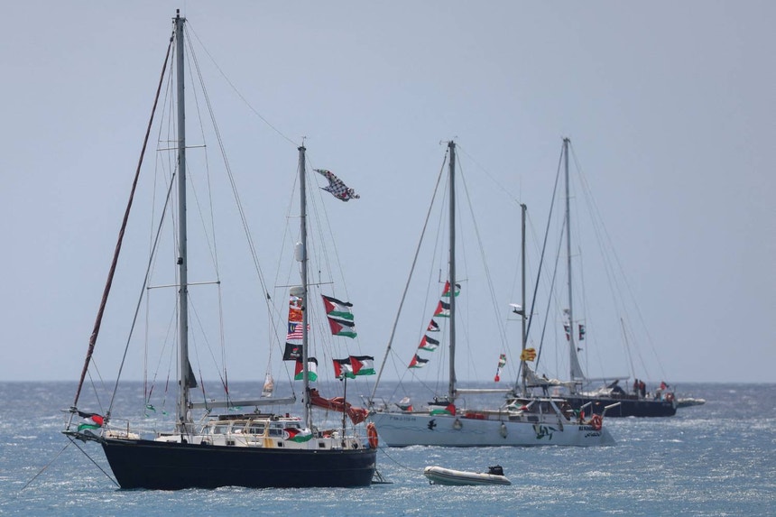 Imagem de Flotilha diz que ativistas Ávila e Abukeshek estão a ser transferidos para Israel