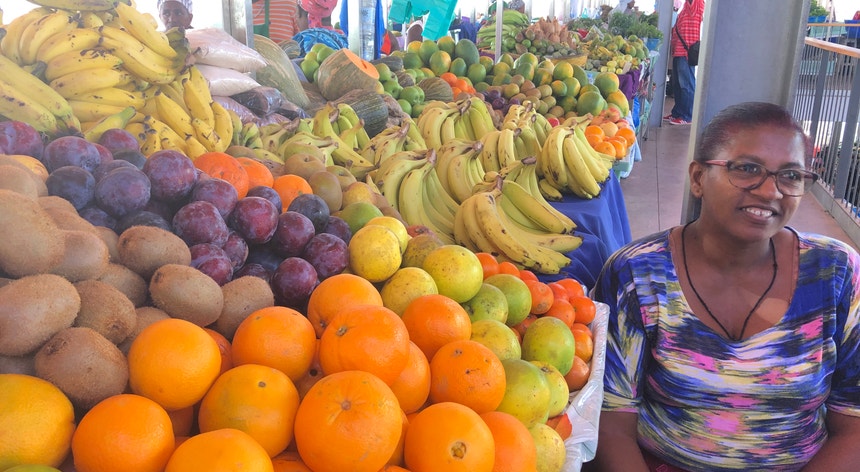 Mercado municipal da cidade da Praia, ilha de Santiago Cabo Verde
