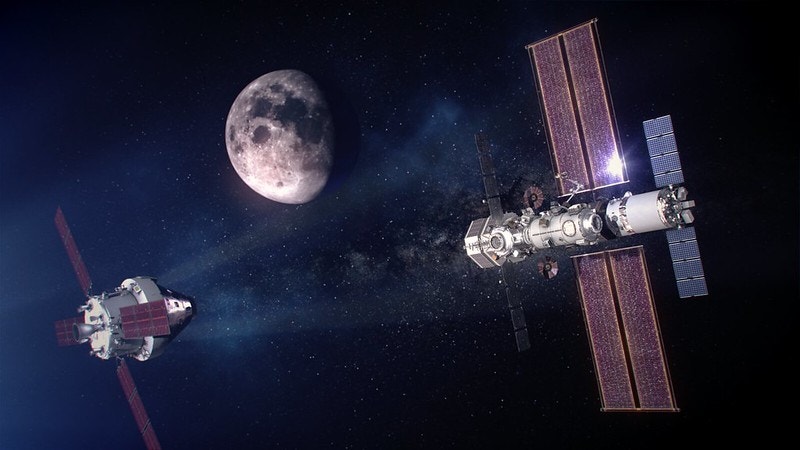  Esta&ccedil;&atilde;o Espacial Lunar de apoio aos astronautas - Miss&atilde;o Artemis / Cr&eacute;ditos: NASA/DR 