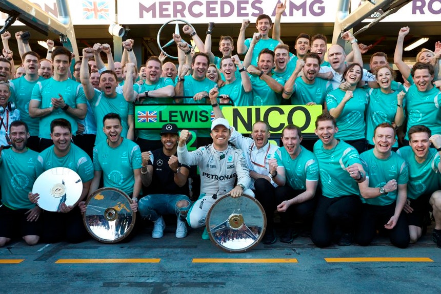 5ª dobradinha Mercedes - Record Mundial igualado

