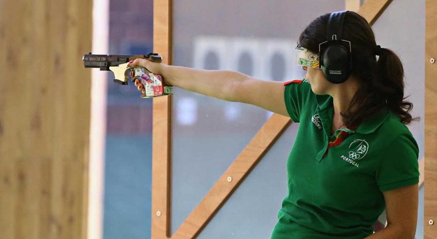 Joana Castelão obteve o sétimo lugar na prova de pistola a 10 metros

