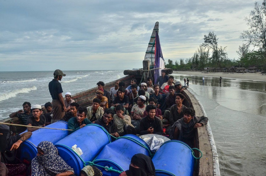 Imagem ilustrativa: Naufrágio no Índico. Centenas de migrantes rohingya e bengaleses desaparecidos