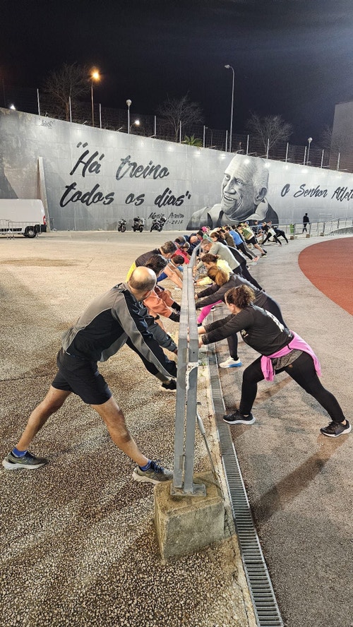 Imagem ilustrativa: Programa Nacional de Marcha e Corrida. "Há treino todos os dias"