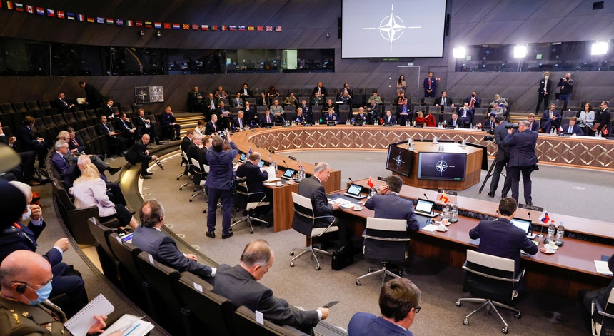 Ministros da Defesa da NATO reuniram-se em Bruxelas a 21 e 22 de outubro de 2021
