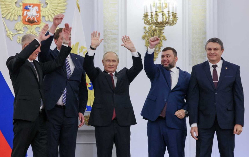 Rússia formaliza anexação de quatro regiões ucranianas