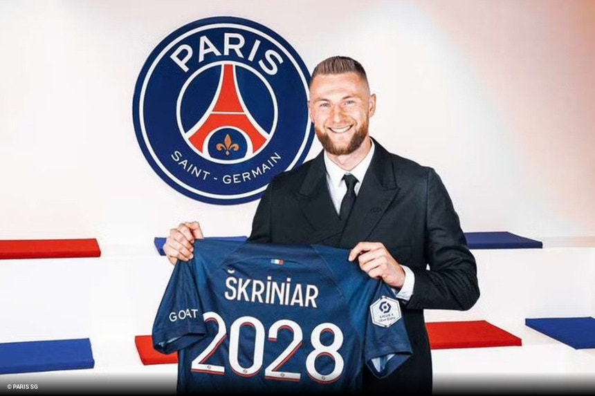 Milan Skriniar trocou o Inter pelo PSG
