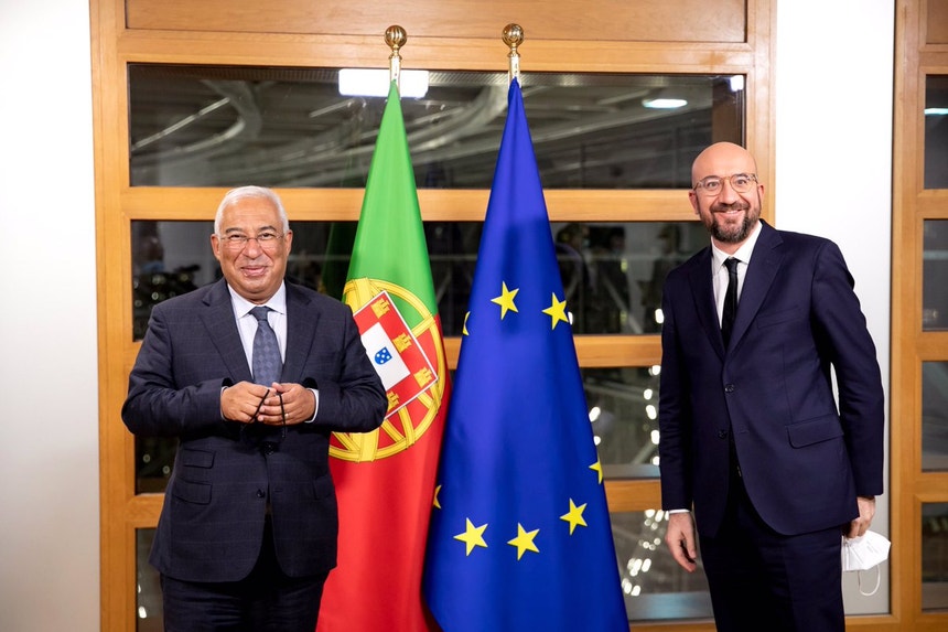 António Costa e Charles Michel reúnem pela primeira vez no âmbito da presidência portuguesa da UE
