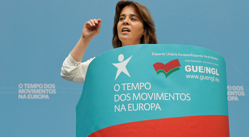 Catarina Martins no início da X convenção do Bloco de Esquerda a 25 de junho de 2016
