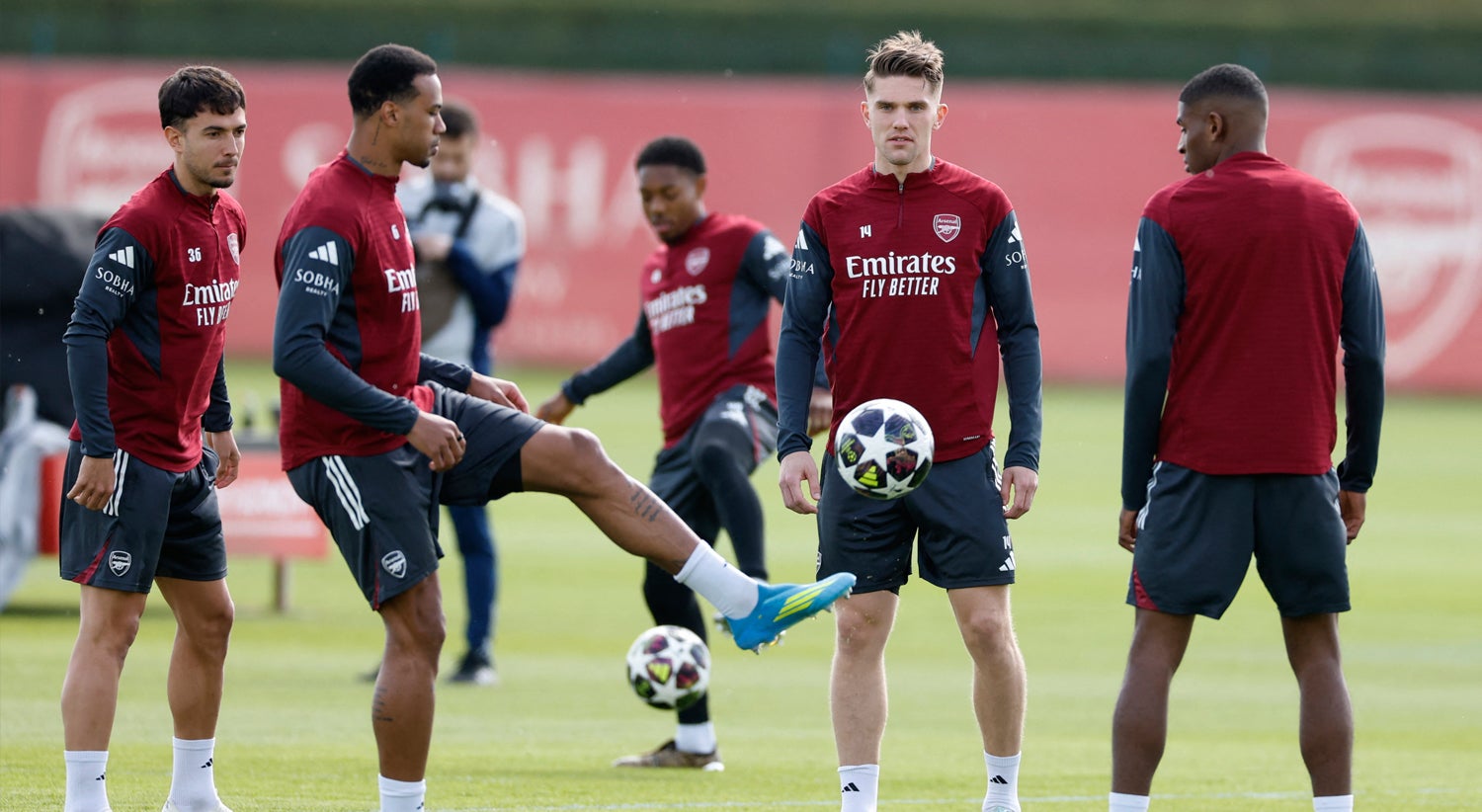 Arsenal com cinco `baixas` no último treino antes da receção ao Sporting