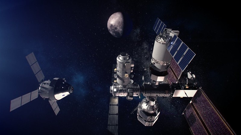  Esta&ccedil;&atilde;o Espacial Lunar de apoio aos astronautas - Miss&atilde;o Artemis / Cr&eacute;ditos: NASA/DR 