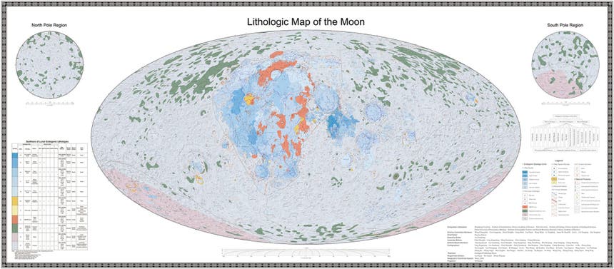 Atlas da Lua, publicado pela Academia de Ciência da China Imagem: Xinhua. Reuters