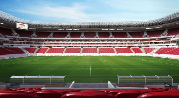 O novo estádio será palco de jogos do Mundial'2014
