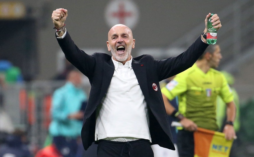 Italiano Stefano Pioli quando estava ao serviço do AC Milan
