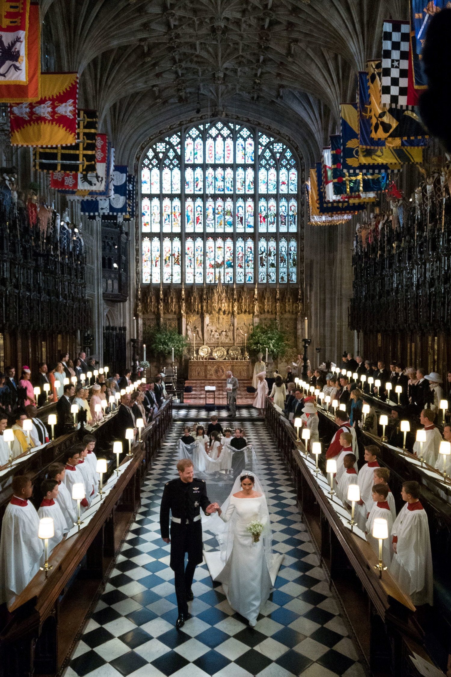  Casamento do pr&iacute;ncipe Harry e Meghan Markle na capela de St. George /Reuters 