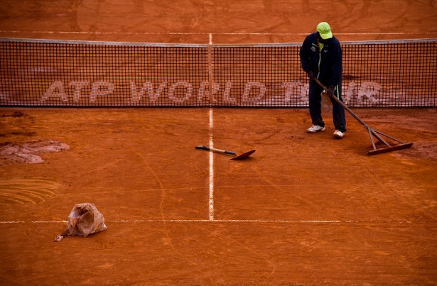  Limpeza do court no Estoril Open 