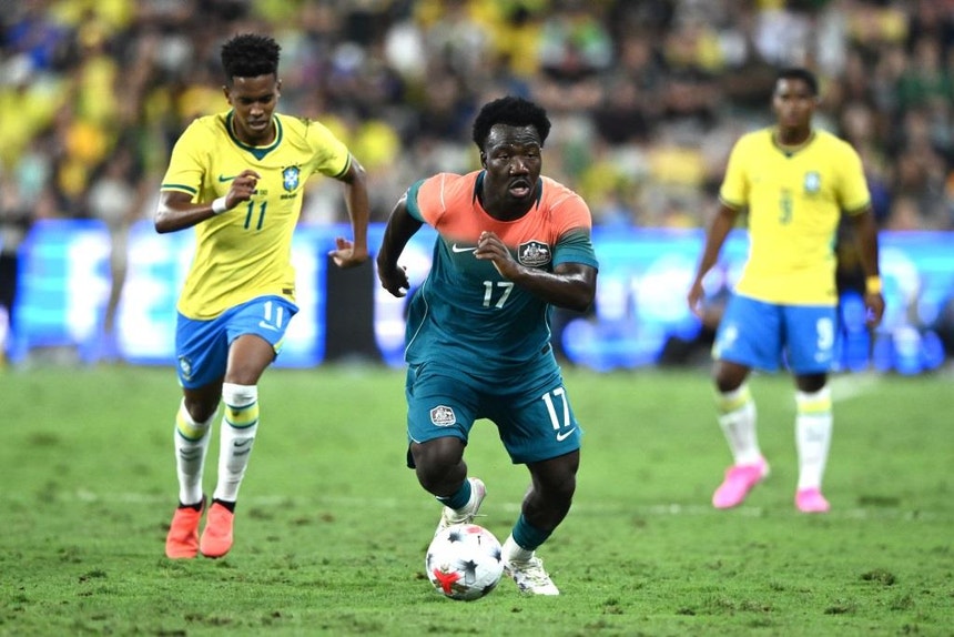 Imagem de Sportinguista Irankunda marca no empate da Austrália com o Brasil