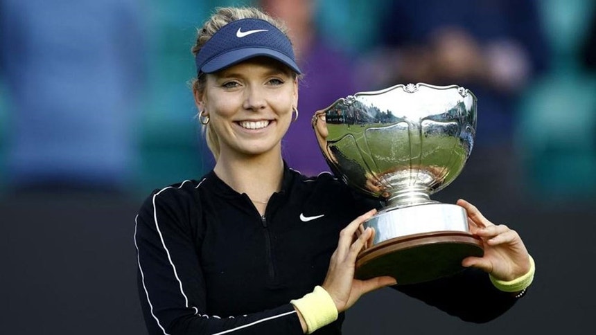 Katie Boulter voltou a vencer em Nottingham
