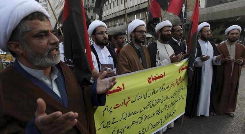Vários xiitas em todo o mundo protestaram este sábado contra a execução de Baqar al-Nimr. 
