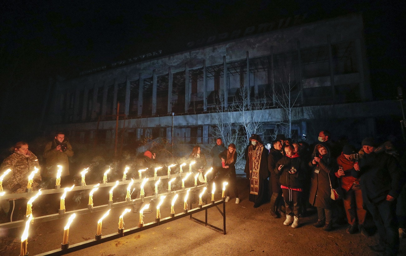  Memorial junto &aacute; central nuclear de Chernobyl | Sergey Dolzhenko - Epa 