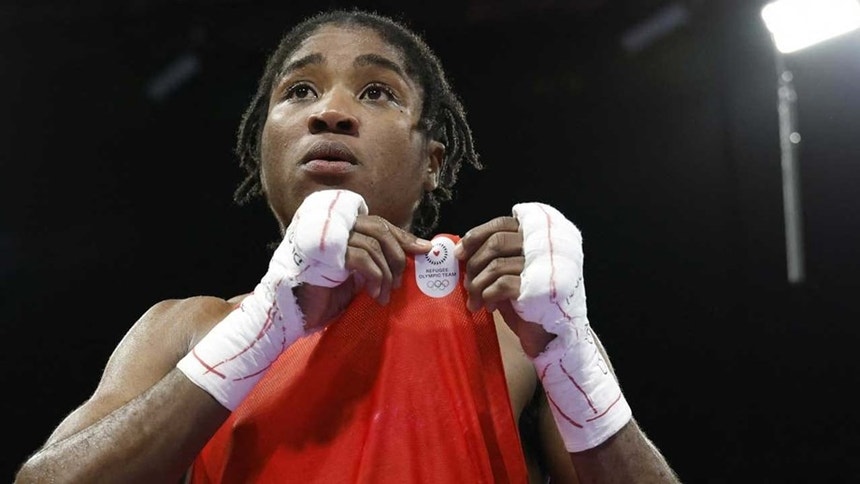 Cindy Ngamba ganhou o bronze no boxe em -75 kg
