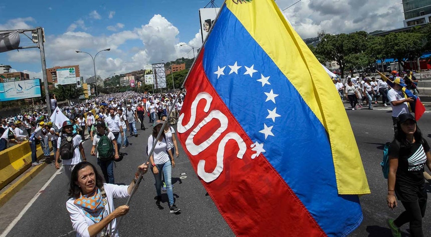 Protestos nas ruas da Venezuela
