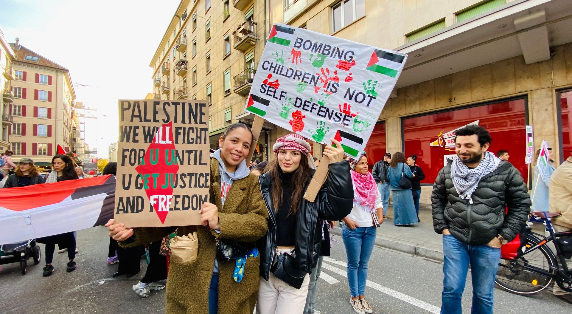  Protesto em Genebra. Foto: Rachel Mestre Mesquita - RTP 