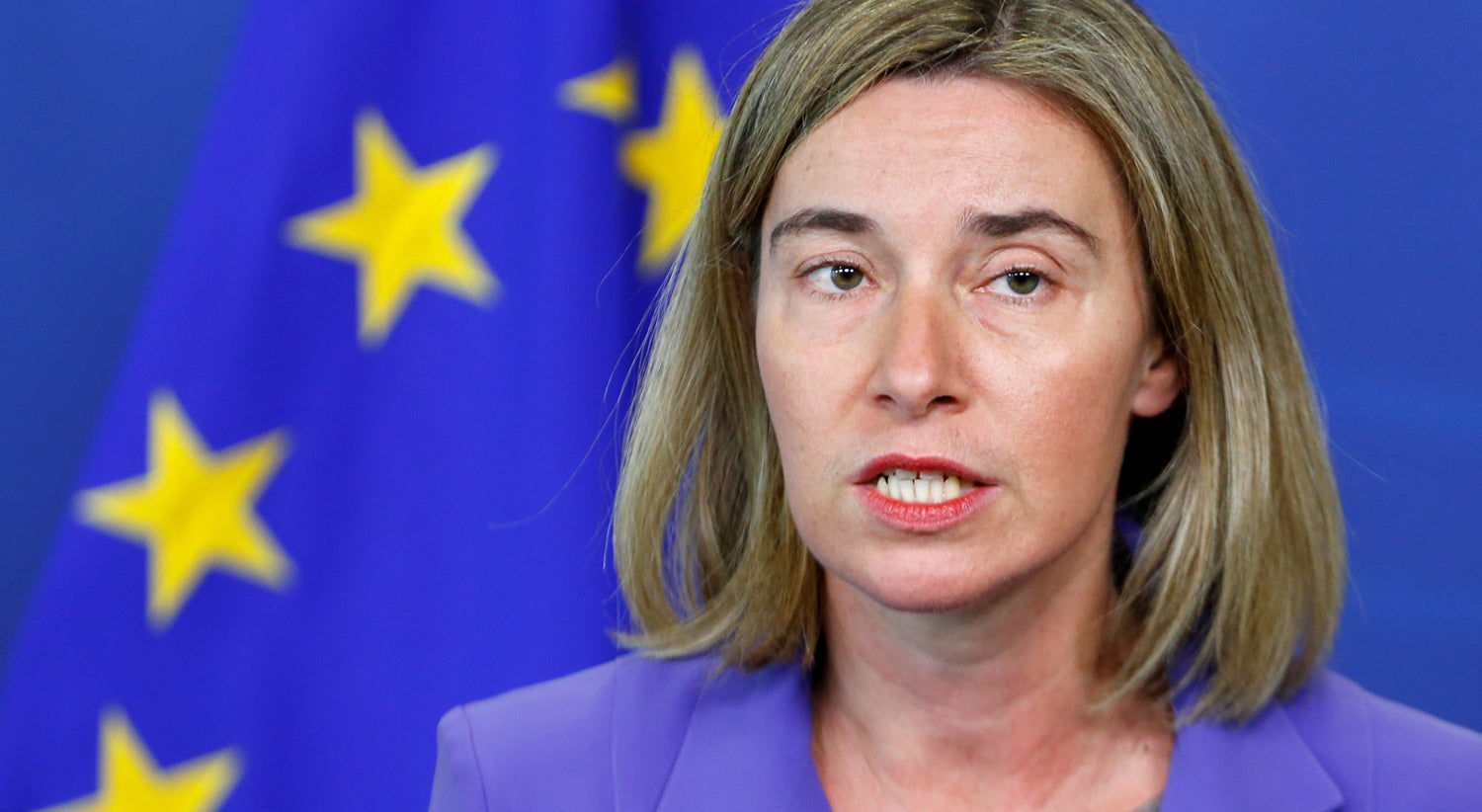 Federica Mogherini, a Alta Representante da UE para a Pol&iacute;tica Externa e Seguran&ccedil;a. - Foto: John Vizcaino - Reuters