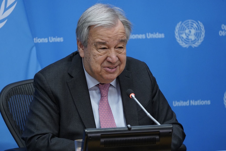 António Guterres, secretário-geral das Nações Unidas
