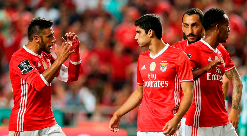 A equipa do Benfica entrou em falso no campeonato da I Liga
