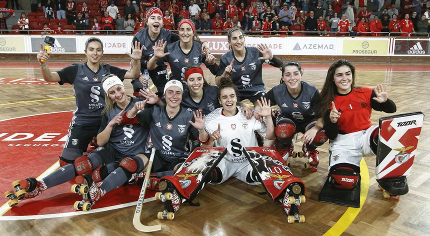 A equipa feminina do Benfica é hexacampeão nacional de hóquei em patins
