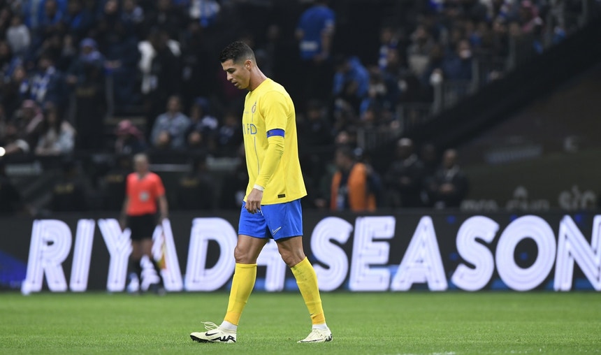 Cristiano Ronaldo teve uma noite desinspirada
