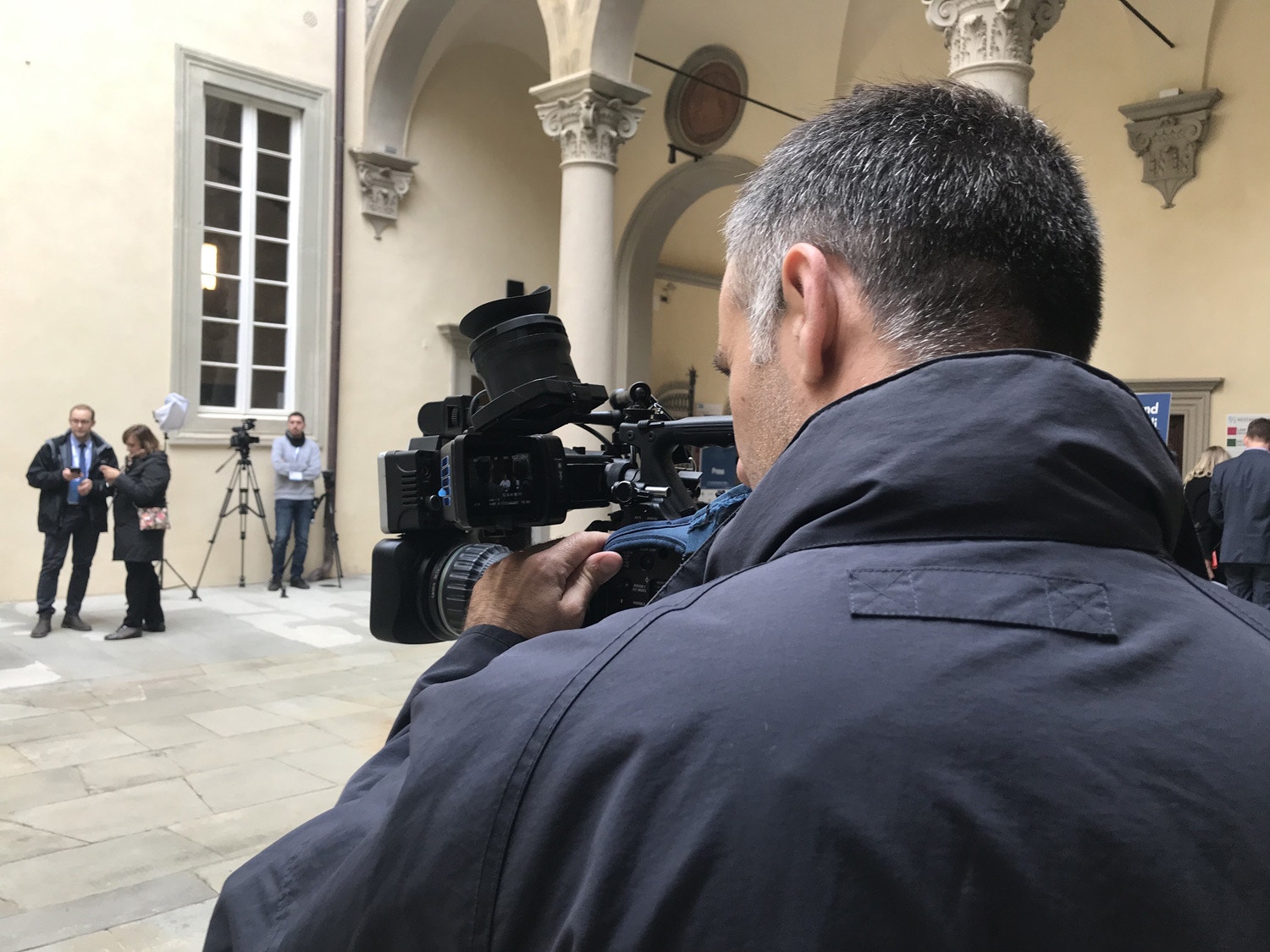  Spitzenkandidaten depois do debate: Guy Verhofstadt, Manfred Weber, Ska Keller e Frans Timmermans. Fonte: EUI 