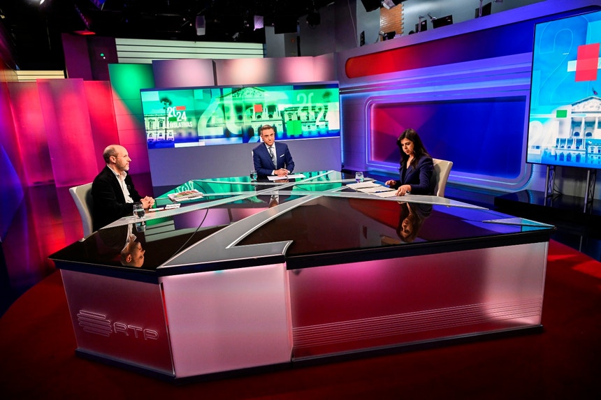 Rui Tavares e Inês Sousa Real em debate na RTP
