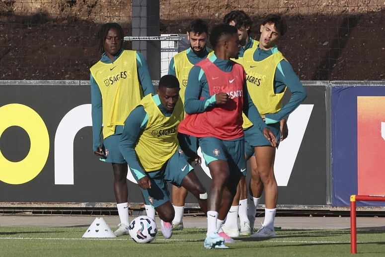 A equipa das quinas preparou-se para enfrentar os croatas
