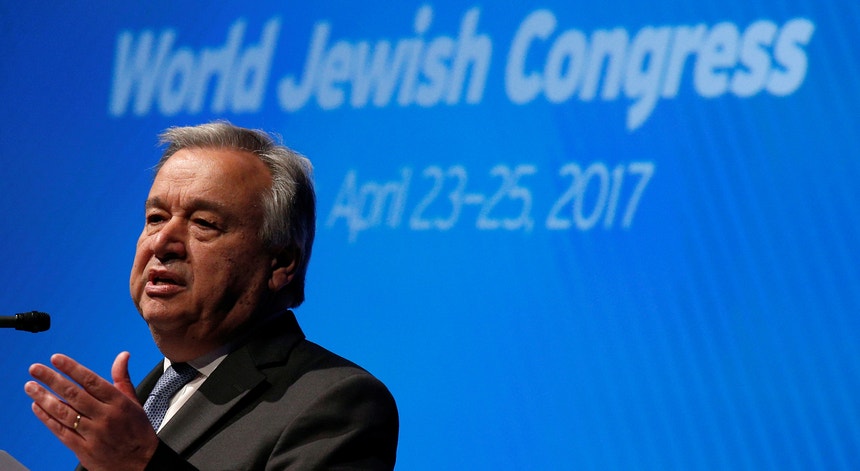 António Guterres interveio na abertura da assembleia plenária do Congresso Mundial Judaico
