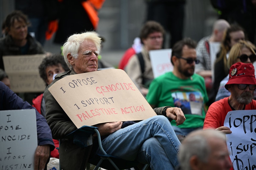 Imagem de Vários detidos em protesto pró-Palestina durante congresso trabalhista em Liverpool