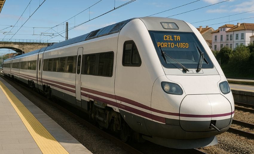 Celta train between Porto and Vigo to have road replacement service in Spain for one year