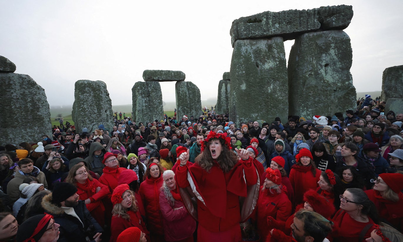 Solst�cio em Stonehenge
