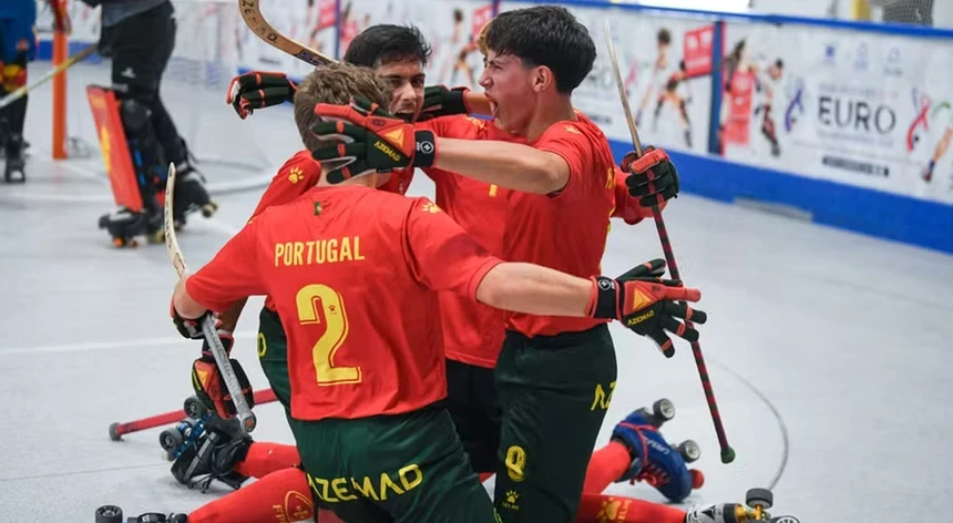 Portugal sagra-se tricampeão europeu masculino de hóquei em patins de sub-17